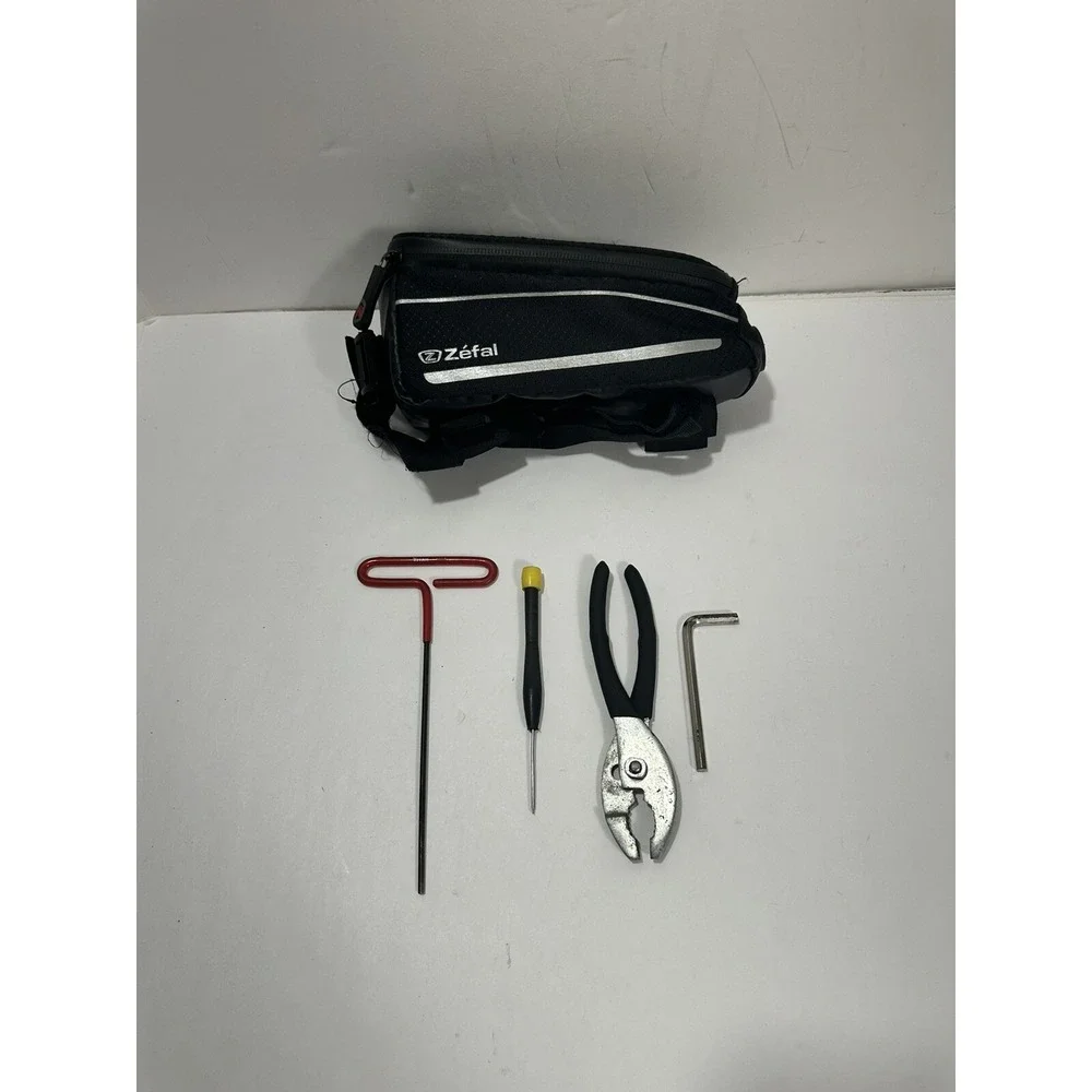 Zefal Bicycle Top Tube‎ Bag Smart Phone Charge Bike Bag Bike + 4 Tools T Handle